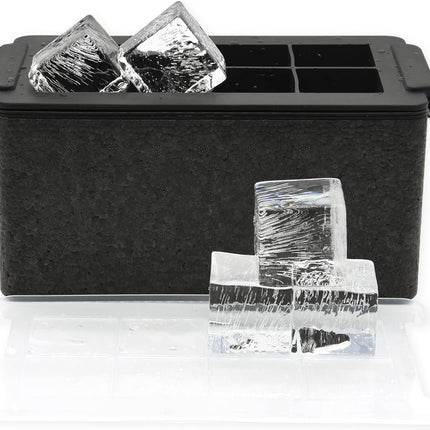 Bangp Crystal Clear Ice Cube Maker,8 Large 2" Square Pure Ice Cubes for Cocktails,Bourbon & Drinks,Clear Ice Cube Mold with Reusable Ice Storage Bag,Whiskey Gifts for Men.