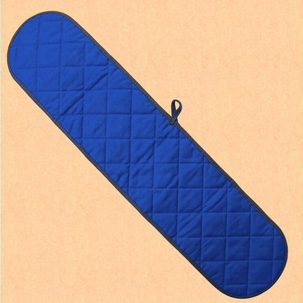Double-ended Heat Resistant Cotton Mitt Oven Padded Kitchen Baking Glove Tool-Blue.