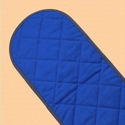 Double-ended Heat Resistant Cotton Mitt Oven Padded Kitchen Baking Glove Tool-Blue.