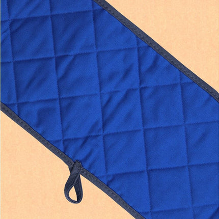 Double-ended Heat Resistant Cotton Mitt Oven Padded Kitchen Baking Glove Tool-Blue.
