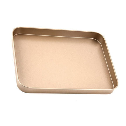 Non-stick Rectangular Cake Pan Baking Oven Tray Dish Mold Bakeware Kitchen Tool-Golden.