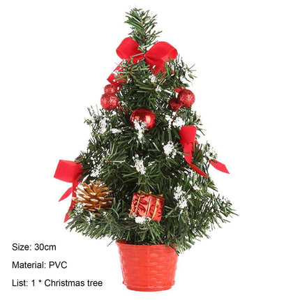 30cm Mini Christmas Tree Artificial Christmas Tree-Red.