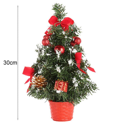 30cm Mini Christmas Tree Artificial Christmas Tree-Red.