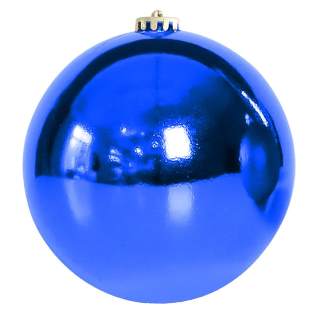 Electroplate Christmas Balls Pendant DIY Plastic Xmas Ambience Festival Balls Pendants Party Supplies-Blue.
