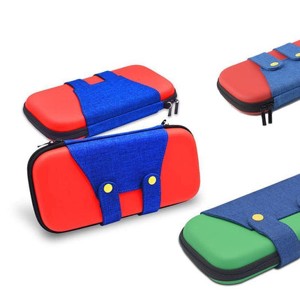 Carry Case Compatible with Nintendo Switch and New Switch OLED Console with Pockets for Accessories and Games-Red.