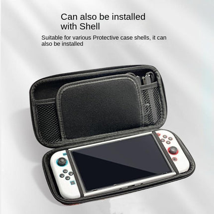 Carry Case Compatible with Nintendo Switch and New Switch OLED Console with Pockets for Accessories and Games-O.