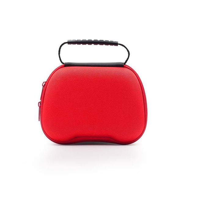 Gaming Controller Travel Carrying Case Compatible with Playstation 5 Wireless Controllers. Protective Storage Holder Bag Cover for PS5 Console (Box Only)-Red.