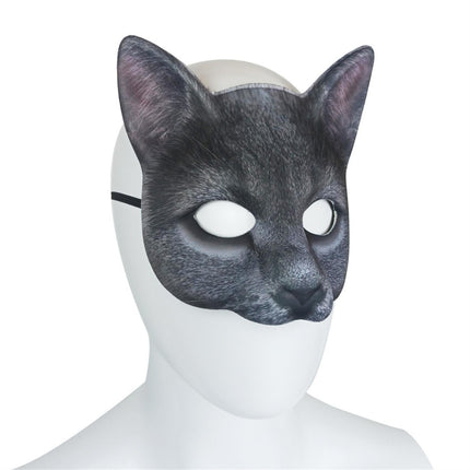 Cat Mask Animal Half Face Mask Costume Masquerade Party Decor Halloween Novelty Costume Party.