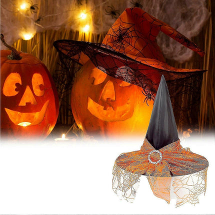 Fashion Reusable Cloth Halloween Babies Wizard Hat For Party Decor-Black.