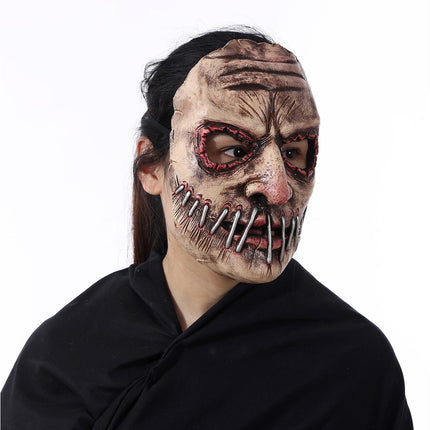 Halloween Costume Demon Mask Latex Full Head Halloween Realistic Masks for Halloween Holiday Parties Decor.