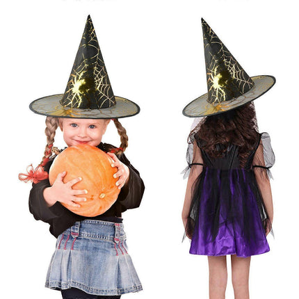 Halloween Babies Adult Peak Hat Cute Spider Hair Accessories Hat Cosplay Props.
