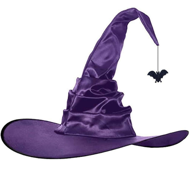 Halloween Party Felt Witch Hats Party Wide Brim Pointed Hat Accessory.