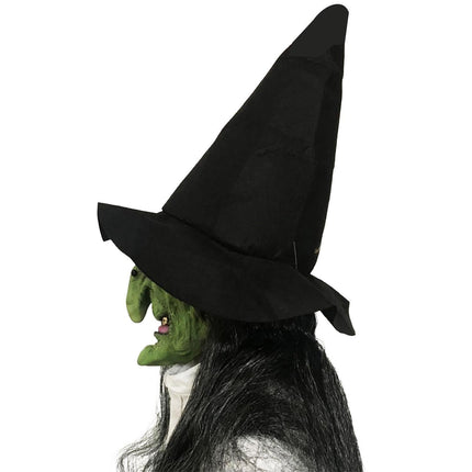Halloween Witch Cosplay Headgear Cosplay Creepy Scary Masquerade Witch Masks for Home Party Decoration.