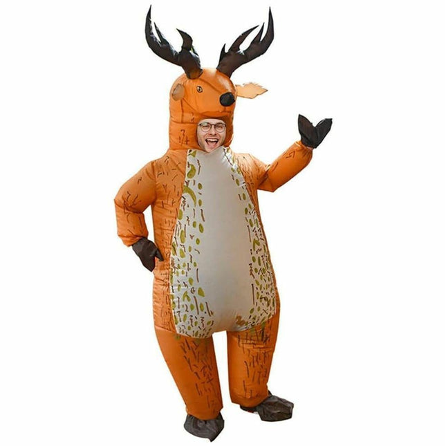Inflatable Moose Air Inflatable Costume Party Halloween Christmas Cosplay Suit Adult Size(Suitable for Height 150-190 cm).