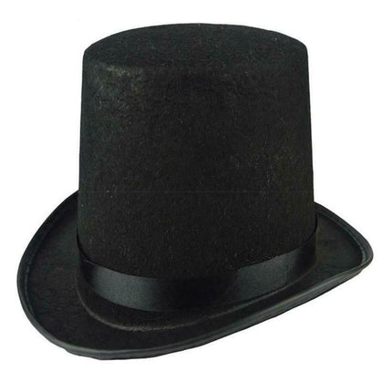 Unisex Halloween Headgear Spooky Skull Artificial Simulation Terror Headwear Prop Long - Black Hat.