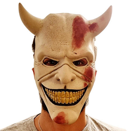 Unisex Halloween Scary Mask Costume The Grabber Mask Horror Movie Cosplay Masquerade - White.