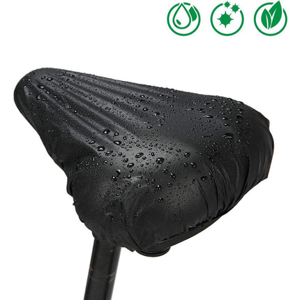 Bicycle Seat Cover, 2pcs Saddle Pad Bicycle, Elastic Waterproof Bicycle Saddle Cover (Black).