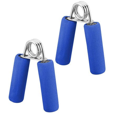 Hand Grip Strengthener,Develop Hand and Forearm Grip Strength for Peak Performance in Sports. Perfect Equipment for Gyms - Bonus Foam Sleeves - Blue.