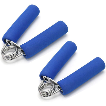 Hand Grip Strengthener,Develop Hand and Forearm Grip Strength for Peak Performance in Sports. Perfect Equipment for Gyms - Bonus Foam Sleeves - Blue.