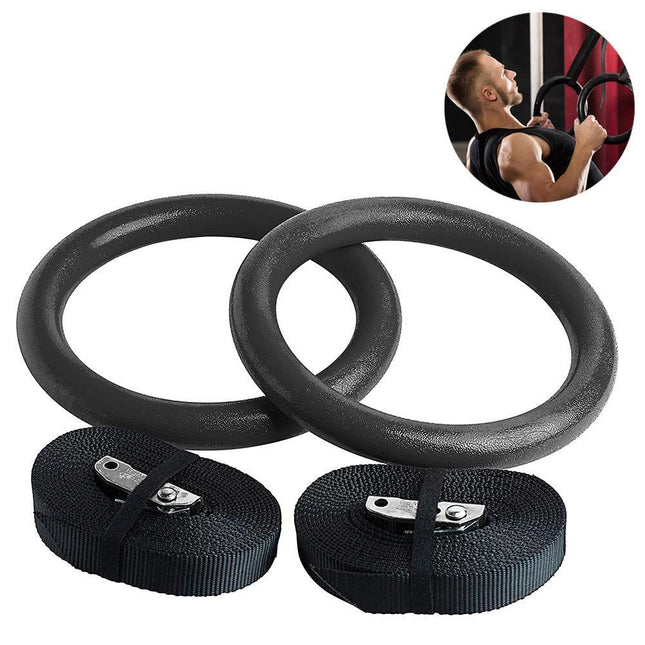Nylon triceps rope twisted rope triceps cord to pull down with non-slip handles - biceps, triceps, gym or at home - Black.