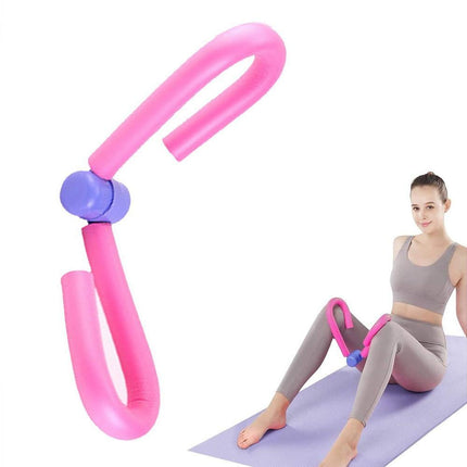 Thigh Master Trainer Exerciser, Thigh Trimmer Leg Exercise Thin Legs Training Device Weight Loss Home Gym Trainer Equipment for Women and Men - Pink.