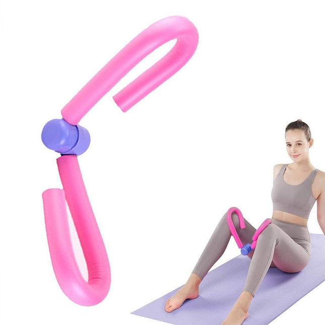 Thigh Master Trainer Exerciser, Thigh Trimmer Leg Exercise Thin Legs Training Device Weight Loss Home Gym Trainer Equipment for Women and Men - Pink.