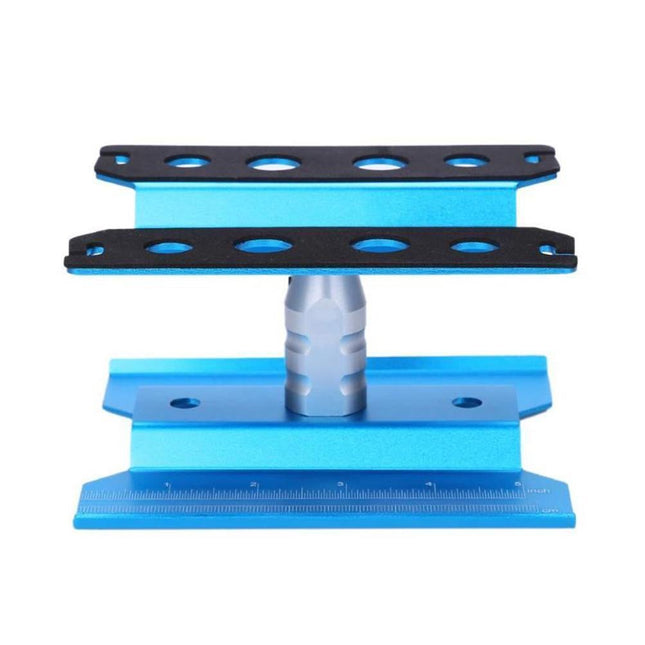 Metal Repair Station Stand Platform for 1/8 1/10 1/16 Remote Control Crawl Car Blue.