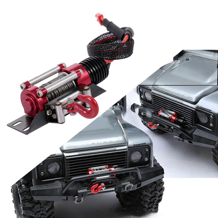 RC Car Winch Practical Durable Lightweight Creative Portable Replacement Metal 1/10 RC Car Automatic Crawler Winch Set.