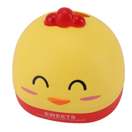 Tissue Dispenser Box Plastic Cartoon  Shaped Tissue Container for Countertop Yellow.