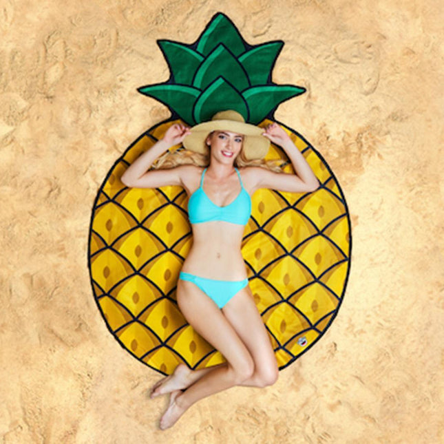 BigMouth Inc. 152cm Gigantic Pineapple Beach Blanket Outdoor Swimming Pool Mat.
