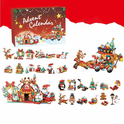 2024 Advent Calendar Christmas Building Block 24 Days Countdown Surprise Box.