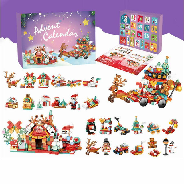 2024 Advent Calendar Christmas Building Block 24 Days Countdown Surprise Box.
