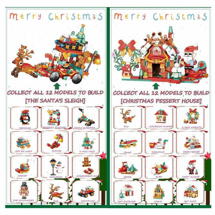 2024 Advent Calendar Christmas Building Block 24 Days Countdown Surprise Box.