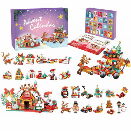 2024 Advent Calendar Christmas Building Block 24 Days Countdown Surprise Box.