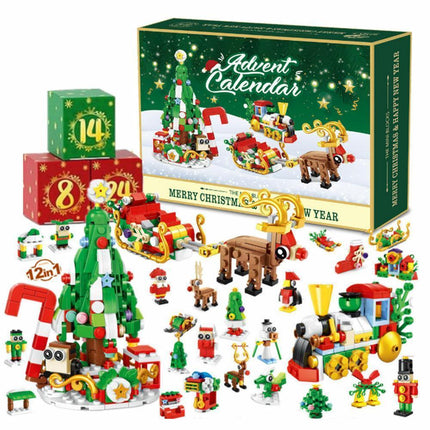 2024 Advent Calendar Christmas Building Block 24 Days Countdown Surprise Box.
