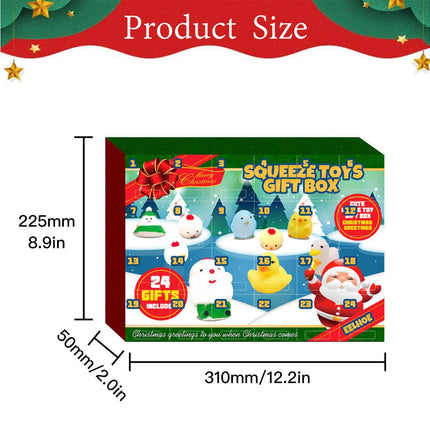 24 Days of Christmas Blind Calendar Christmas Squeeze Gift Box.