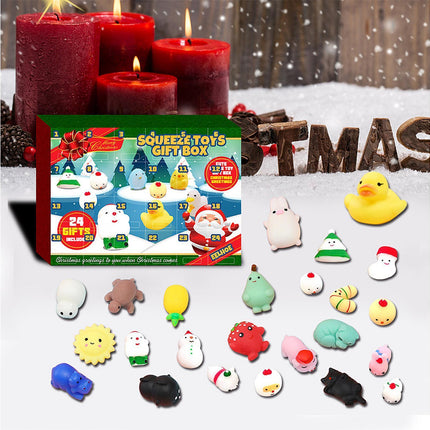 24 Days of Christmas Blind Calendar Christmas Squeeze Gift Box.