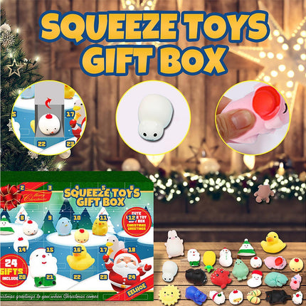 24 Days of Christmas Blind Calendar Christmas Squeeze Gift Box.