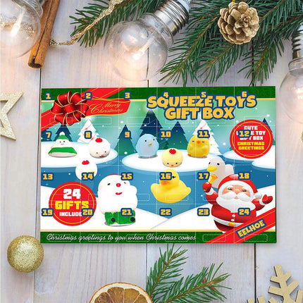 24 Days of Christmas Blind Calendar Christmas Squeeze Gift Box.