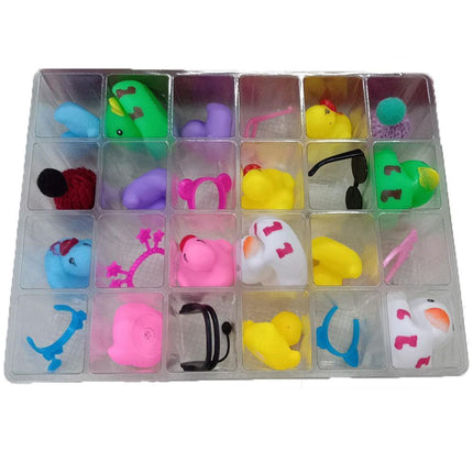 Christmas 24 Days Countdown Advent Calendar 24 Rubber Ducks Boy and Girls Toy Gift.