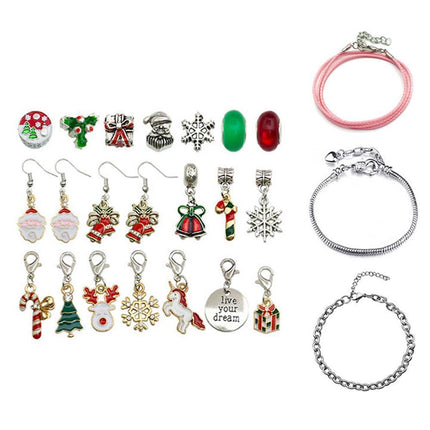 Christmas Advent Calendar with DIY Charm Bracelets.