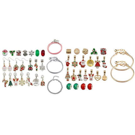 Christmas Advent Calendar with DIY Charm Bracelets.
