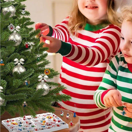 Christmas Tree Advent Calendar 24 Days Countdown to Christmas Tabletop Wooden Advent Calendar Tree.
