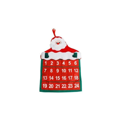 Non-woven Hanging Christmas Advent Charm Calendar Bag-Gold Bracelet.