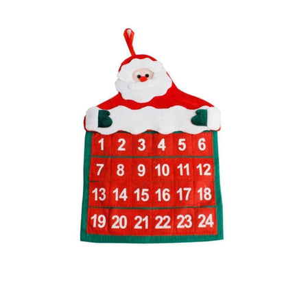 Non-woven Hanging Christmas Advent Charm Calendar Bag-Smiley Jewelry.