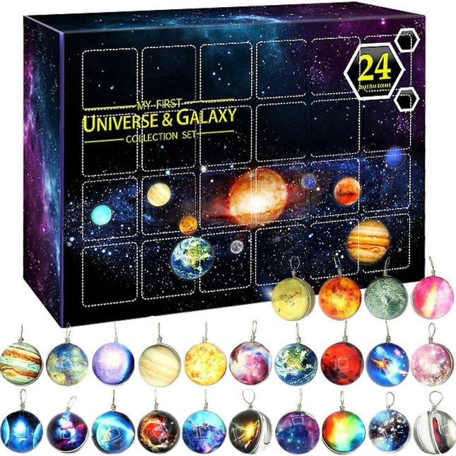 Space Advent Calendar - 24 Day Countdown Calendar Cosmic Galaxy Collection Set - Planetary Collection Set - Advent Calendar Set.
