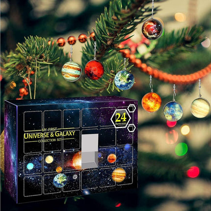 Space Advent Calendar - 24 Day Countdown Calendar Cosmic Galaxy Collection Set - Planetary Collection Set - Advent Calendar Set.