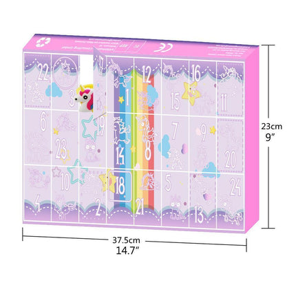 Christmas Countdown Calendar 24Pcs Hair Accessories Cartoon Hair Clips Bracelets Christmas Advent Calendar Party Favors Classroom Prizes.