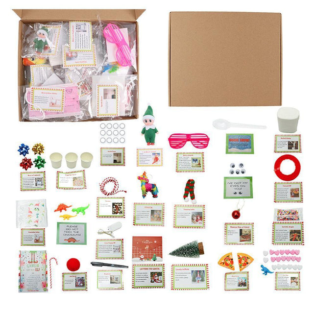 24 Days Christmas Countdown Calendars Elf Kit Xmas Blind Box.