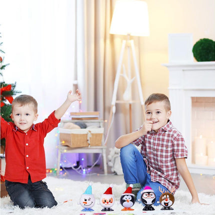 12 Pack Christmas Advent Calendar Toy Set Christmas Stocking Stuffers Wind Up Toys Jumping and Walking Toys Assortments Clockwork Goody Bag Filler.